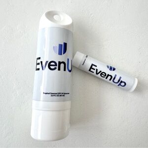 EvenUp Sunscreen and Lip Balm Set. NEW. NEVER USED